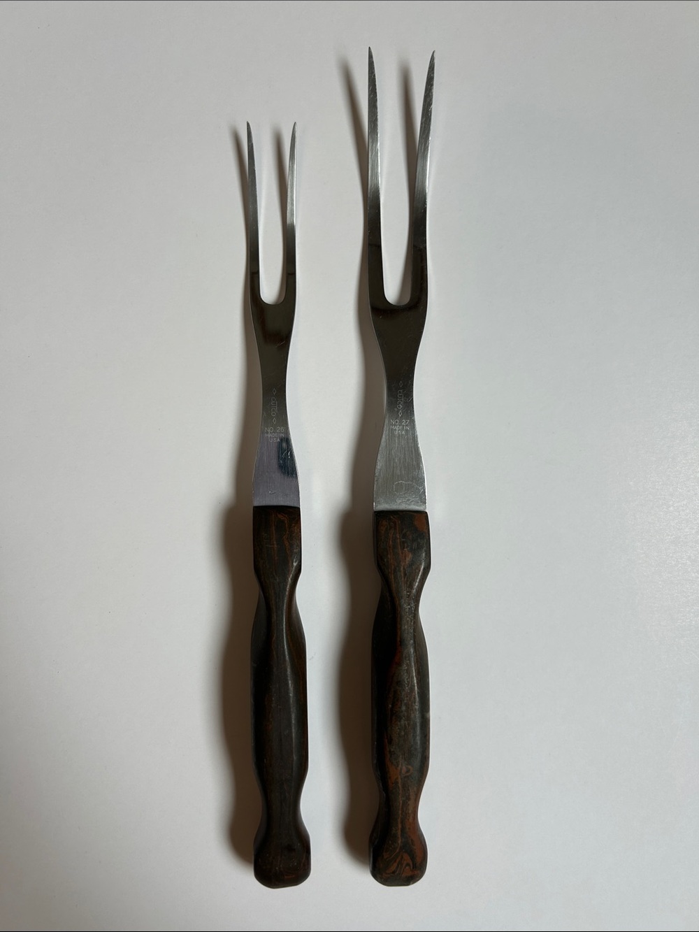 Vintage Cutco Stainless Steel Carving Forks - Set of 2